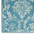 2' X 4' Blue Damask Power Loom Area Rug